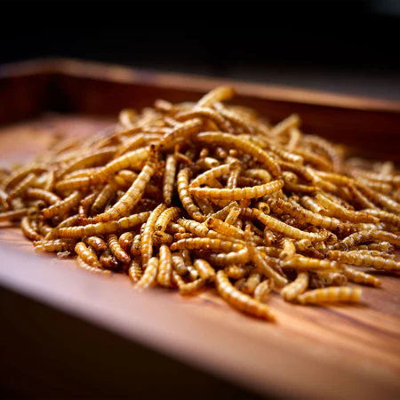 Clusters of high-quality dried insects